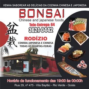 Bonsai - Comida Japonesa e Chinesa em Rio Verde