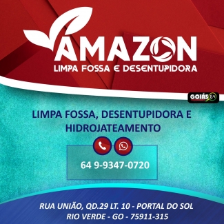 AMAZON LIMPA FOSSA E DESENTUPIDORA EM RIO VERDE